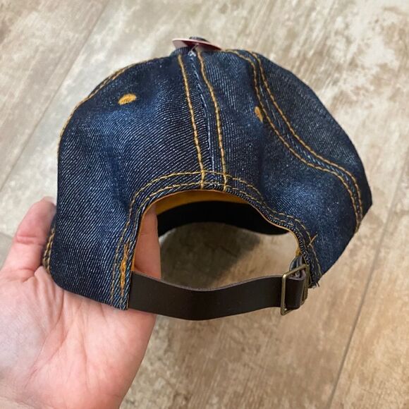 New York Denim Rhinestone Hat - Picture 2 of 3